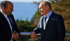 بوتين وبينيت بحثا الضمانات الأمنية في أوروبا والأزمة السورية ونووي إيران