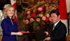 وزيرة التجارة البريطانية: توقيع أول اتفاقية تجارة حرة مع اليابان