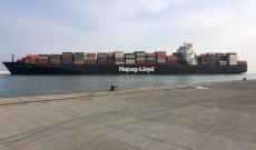 مرفأ طرابلس استقبل أكبر سفينة حاويات منذ إنشائه