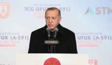 اردوغان: تركيا واحدة من 10 دول قادرة على تصميم وصناعة سفنها الحربية محليا