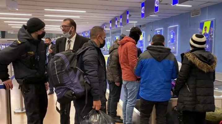 الداخلية البيلاروسية: 118 مهاجرًا غادروا أراضي البلاد من مطار مينسك الدولي