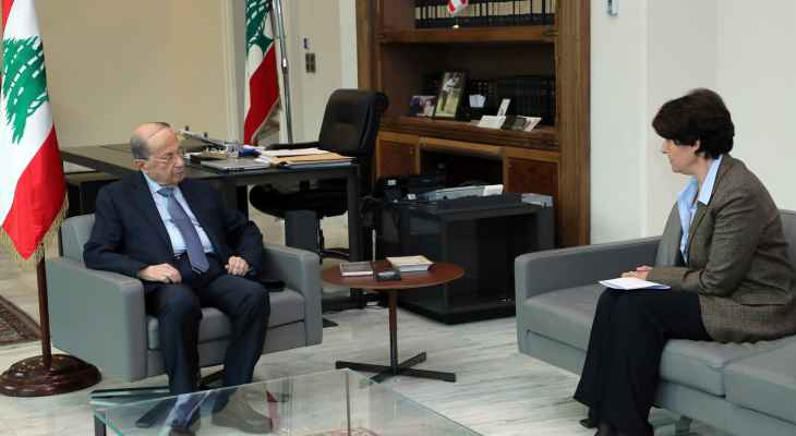 سفيرة فرنسا أطلعت الرئيس عون على نتائج جولة ماكرون الخليجية